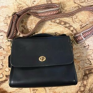 Vintage Coach satchel black no strap